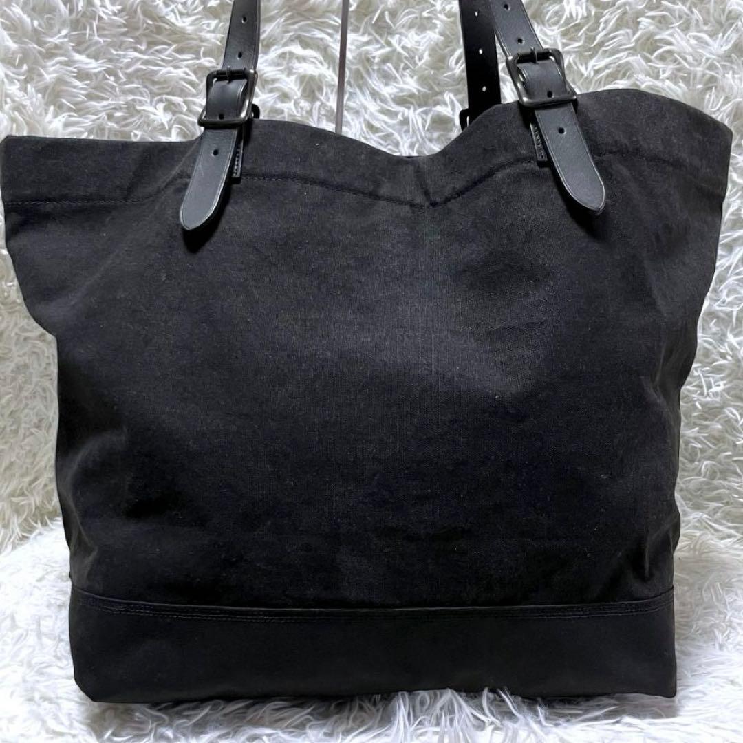 PORTER BRIDGE バイオウォッシュ キャンバス トートバッグ ブラック