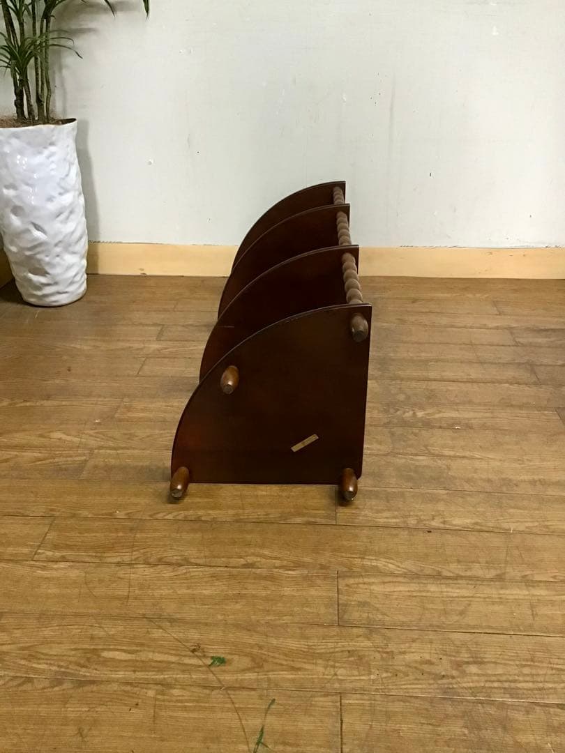 サクパン☆管302☆ナジコ☆Najico ☆コーナーシェルフ☆4段木製