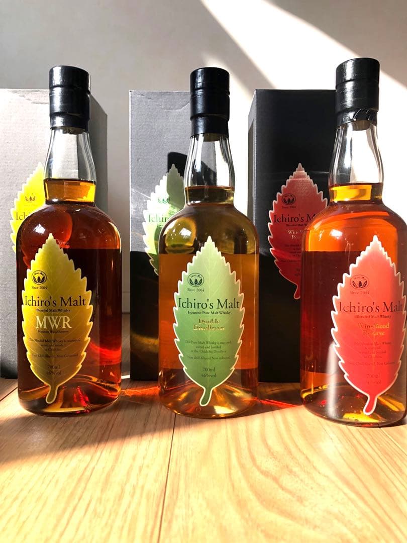 [人気] イチローズモルト　リーフシリーズ 3本セット　新品未開封