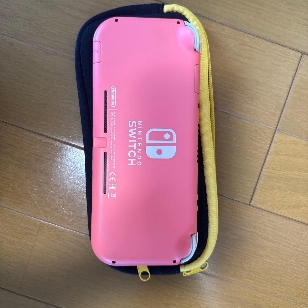 Nintendo Switch Lite ピンク ケース、microSD付き