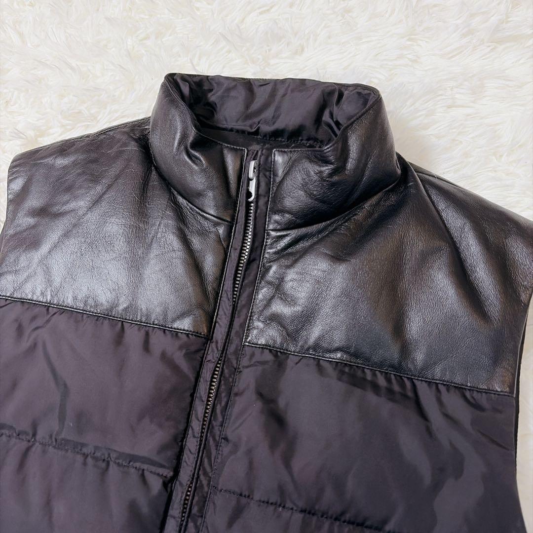 美品⭐︎ 現行タグ ポールスチュアート ステンカラーコート レザー ダウンライナー