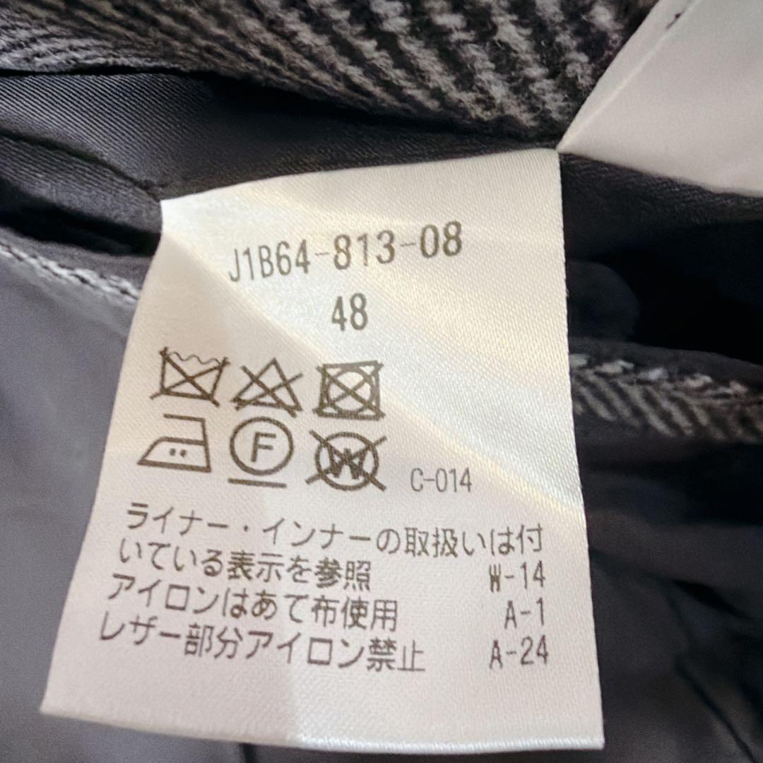 美品⭐︎ 現行タグ ポールスチュアート ステンカラーコート レザー ダウンライナー