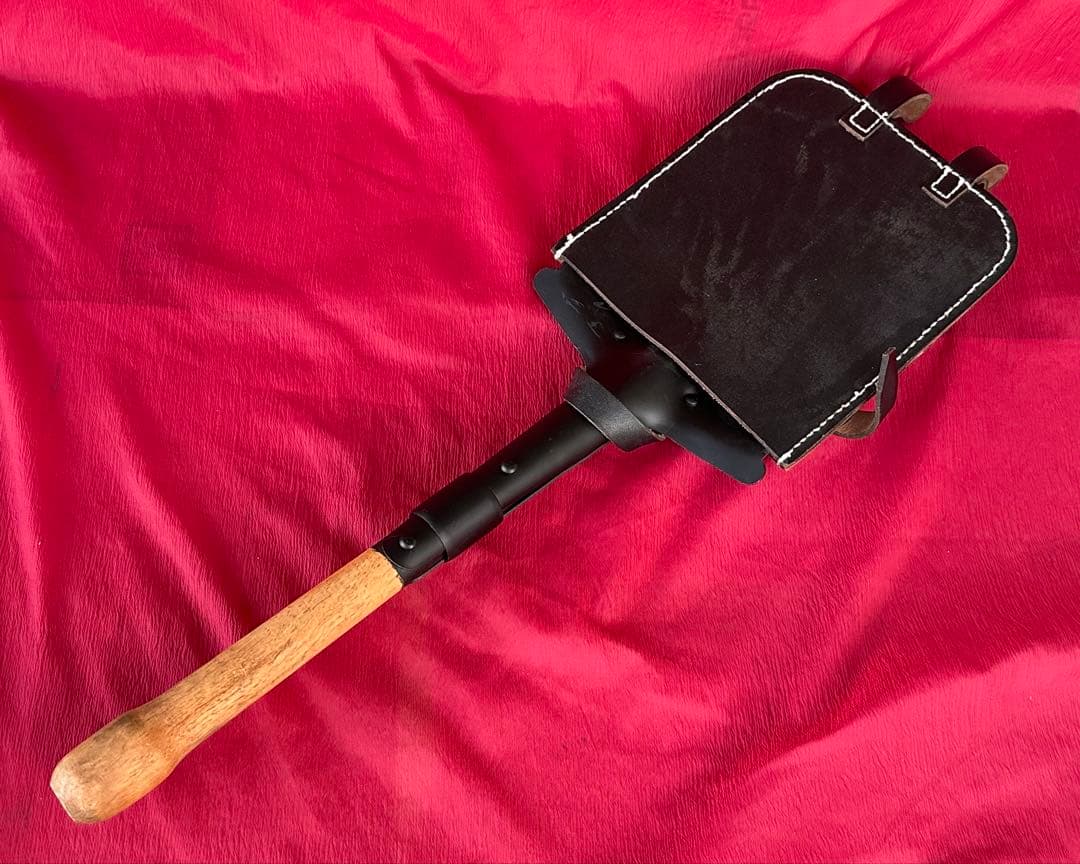 【専用】WWⅡドイツ軍／M31型アルミカップ付水筒＆兵下士官用ストレートスコップ