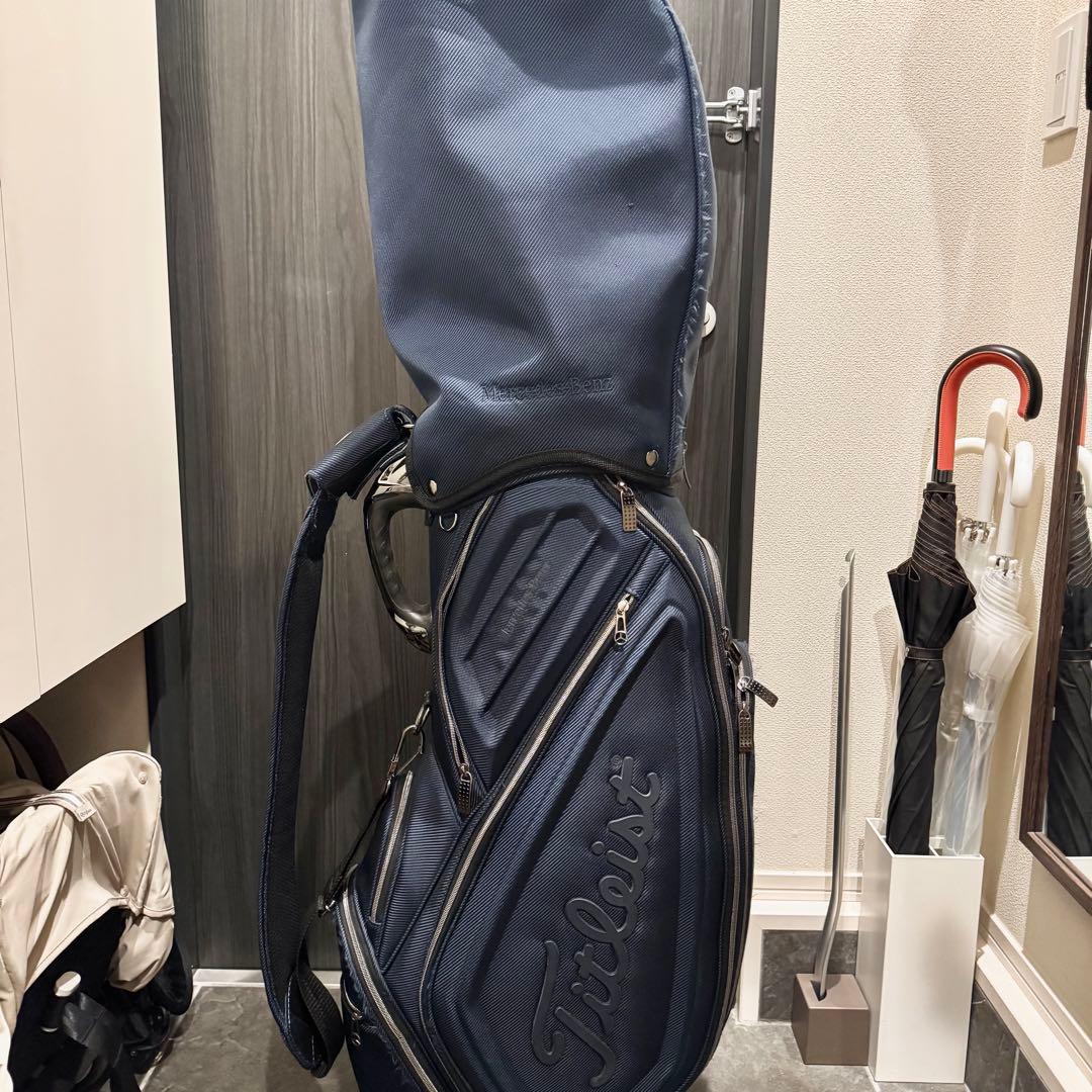 タイトリスト メルセデス ベンツ キャディバッグ ゴルフバッグ ネイビー