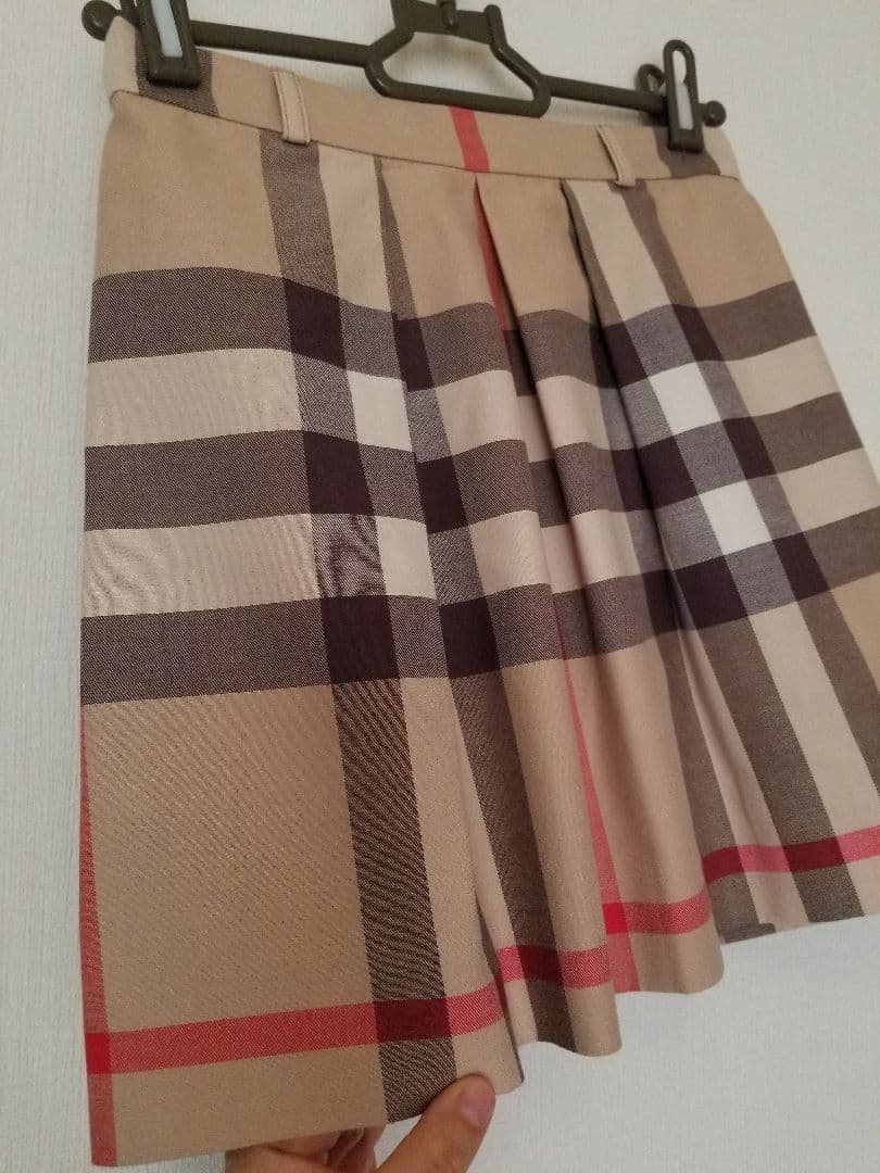 バーバリーキッズスカート 美品 ベージュ ノバチェック150 160