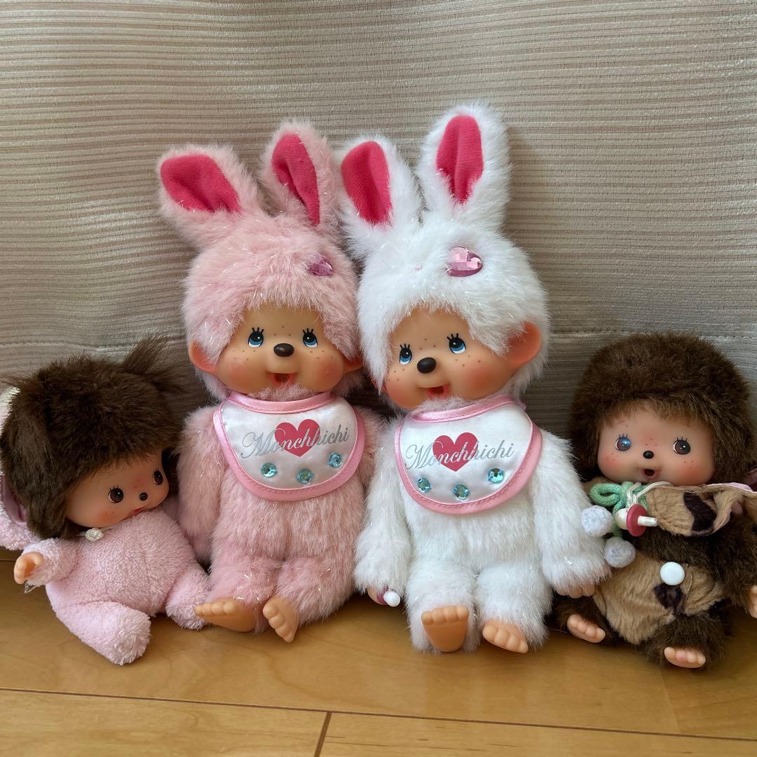 Monchhichi モンチッチぬいぐるみ ４つセット