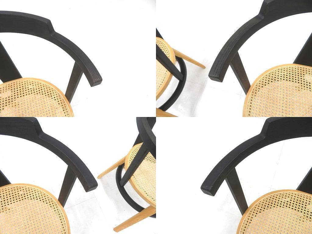 展示品　タイムアンドスタイル　オフセット　ダイニングチェア　2脚セット　北欧