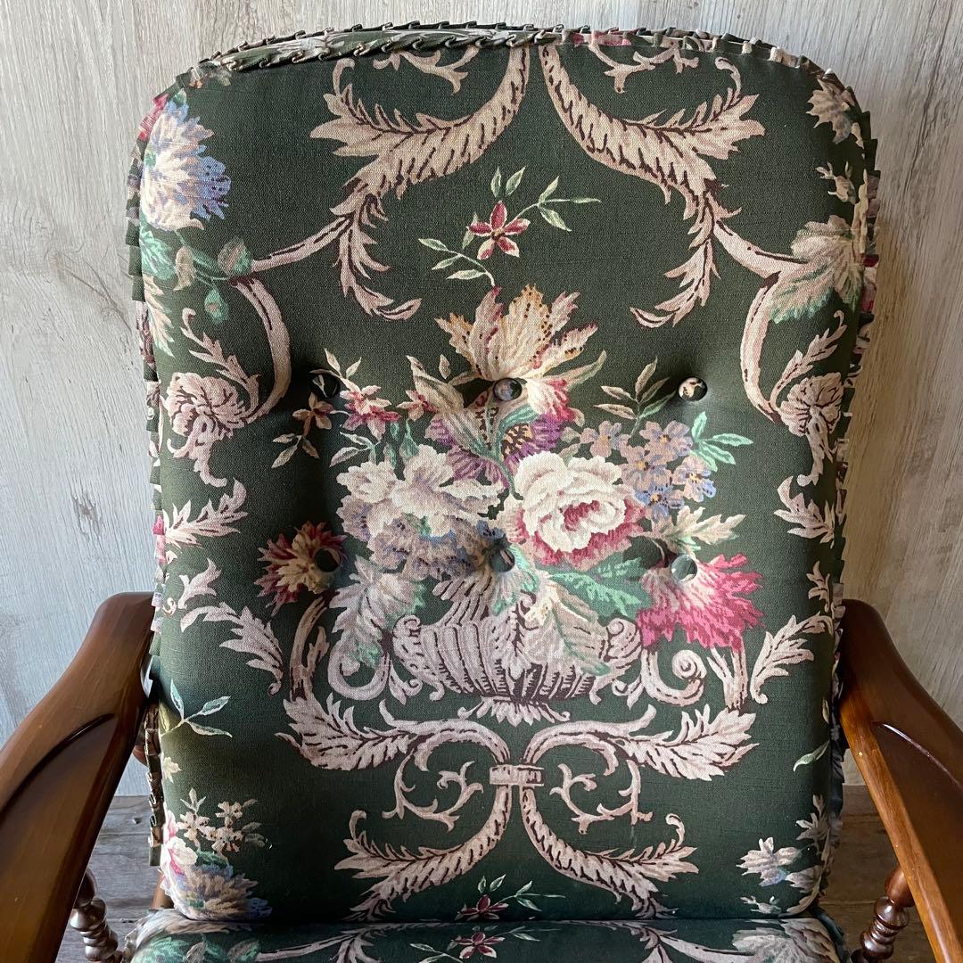 karimoku カリモク コロニアル クラシック花柄 リクライニングソファ