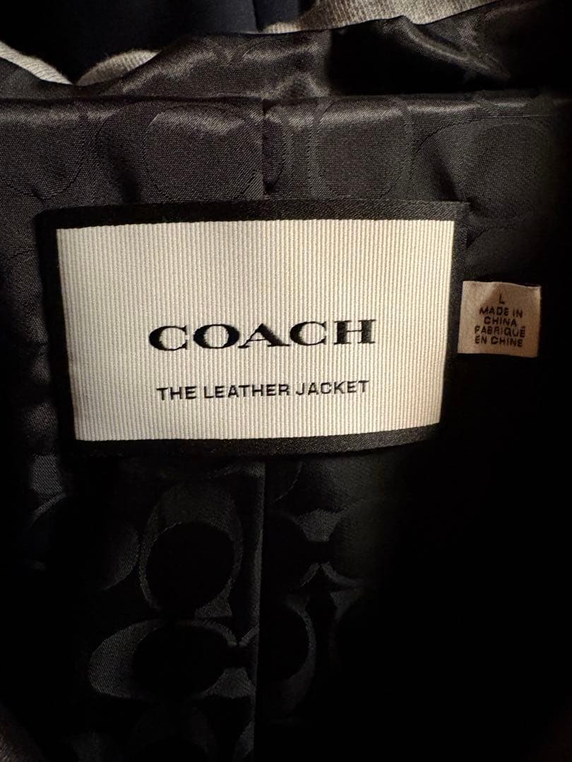 【極美品】COACH ブラック レザージャケット
