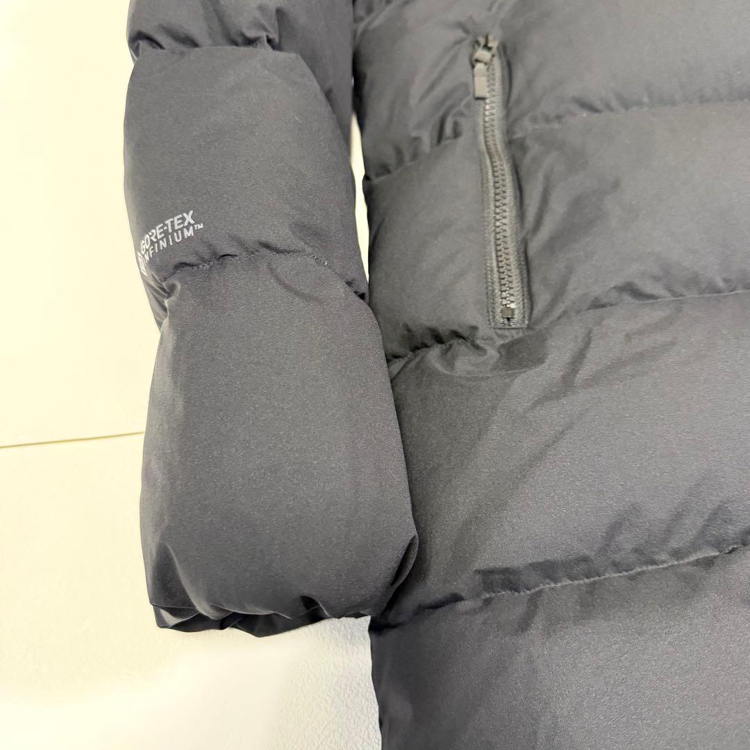 ザノースフェイス ウィンドストッパーダウンシェルコート フード ブラック XL