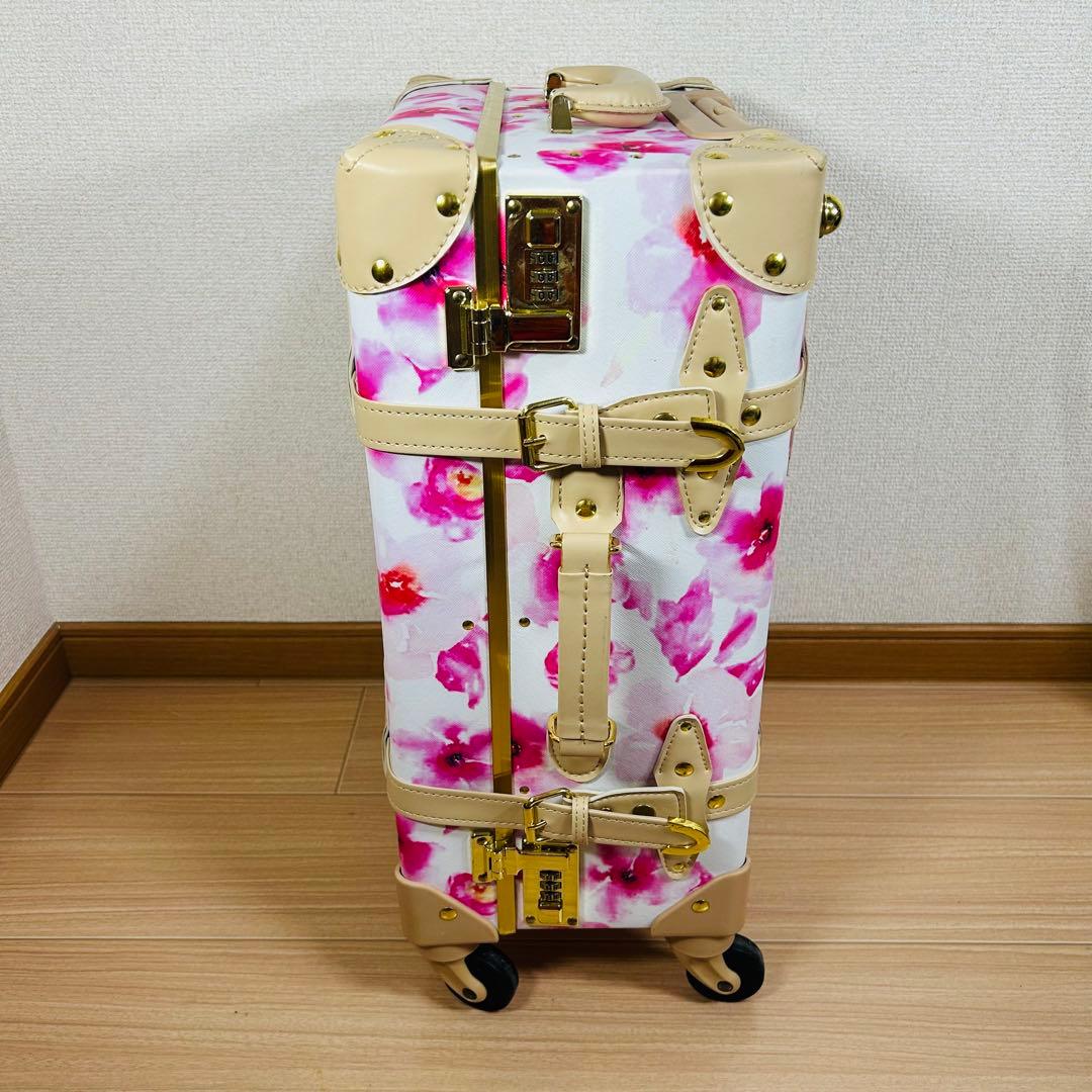 シフレ キャリーケース 旅行カバン ユーラシアトランク ピンク　花柄