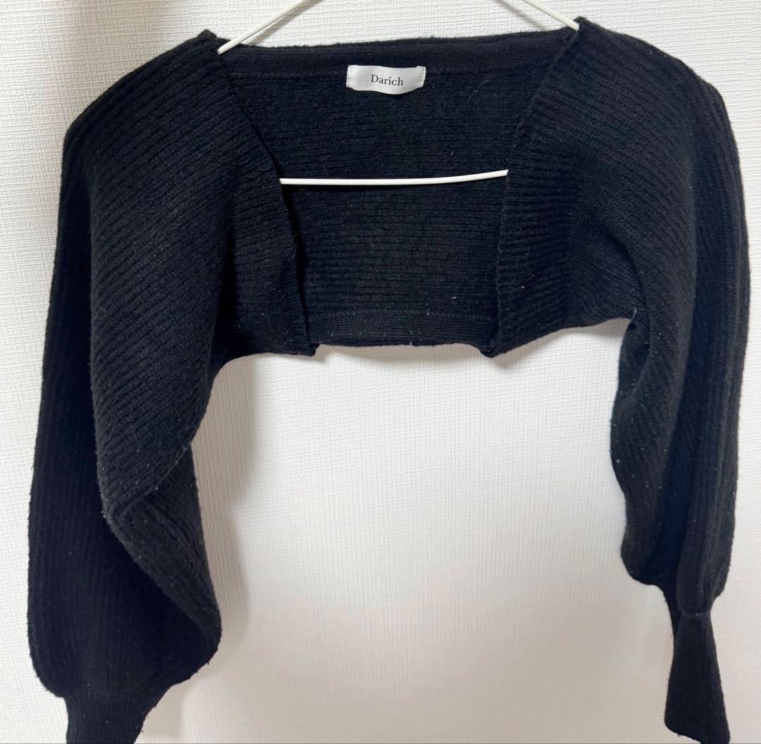 ダーリッチ　リボン付きチェック柄ベアトップ