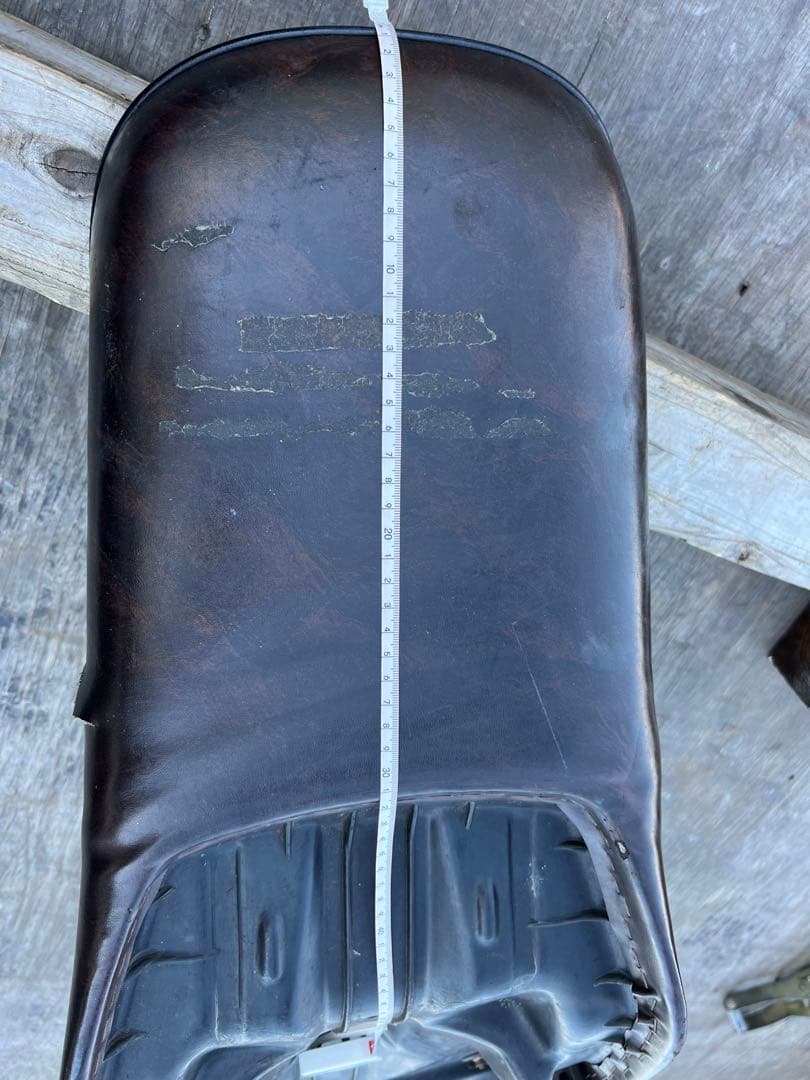 【CBX400F】3段シート　ブラウン　取り付け金具付き