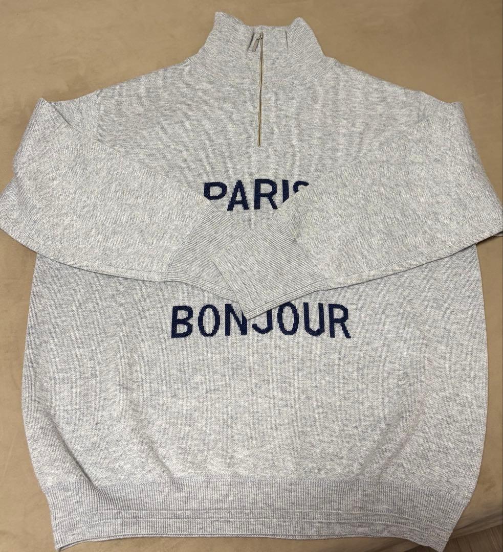 エリオポール　スタンドカラーロゴニット