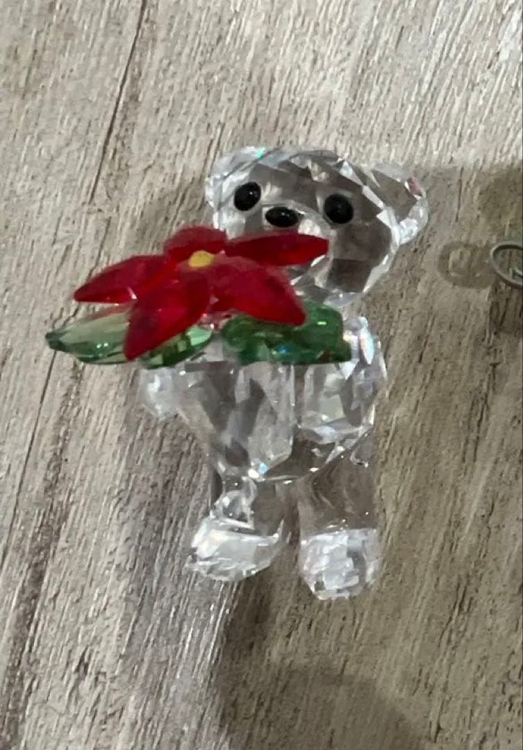 SWAROVSKI スワロフスキー クリスベア ポインセチア