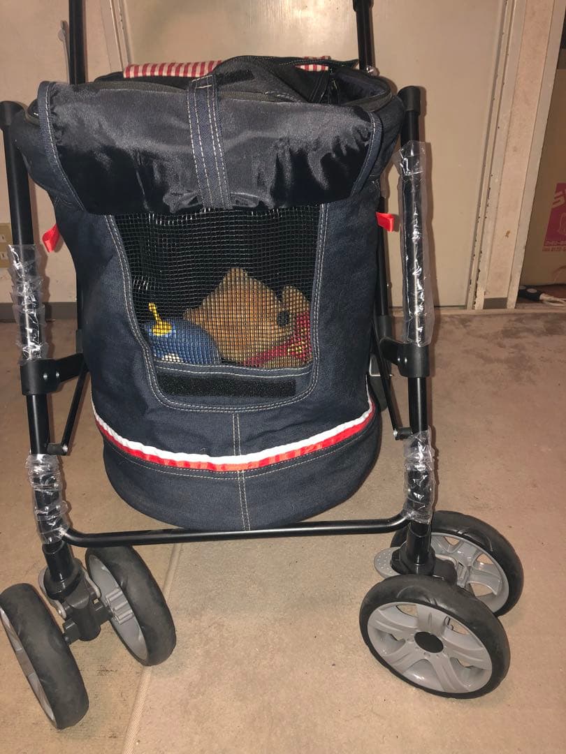 ボンビアルコン ペットカート プログレ・デニム 30kgまで可 美品