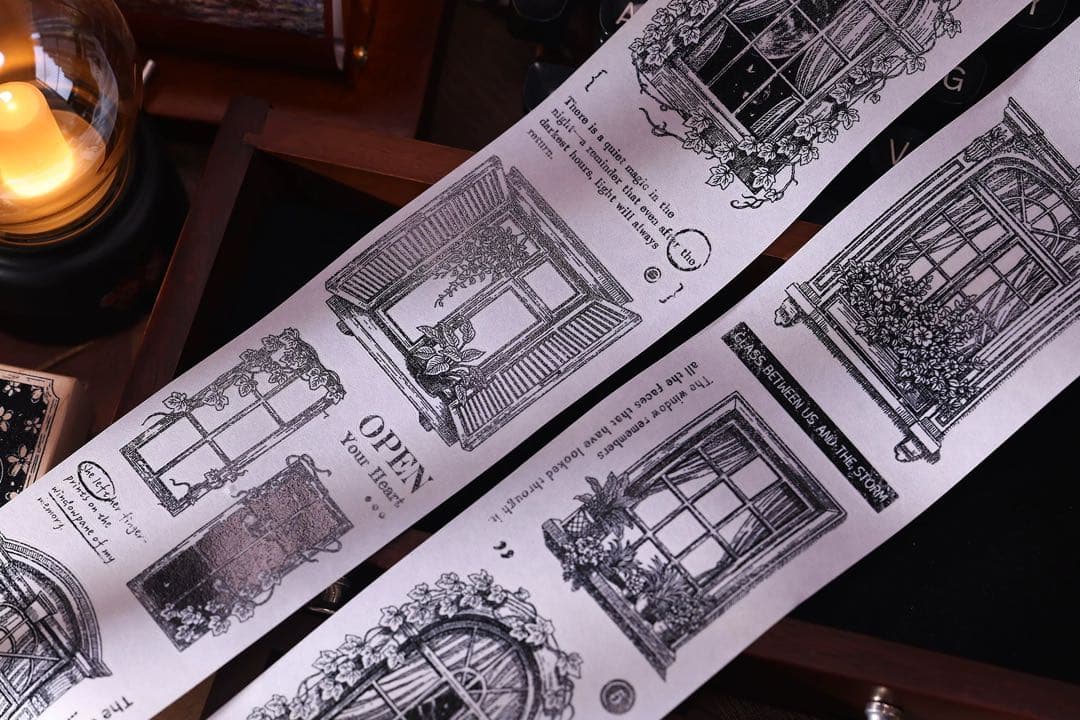 ⭐️SALE⭐️小白家文創《窗》海外マスキングテープ マステ 【2746】