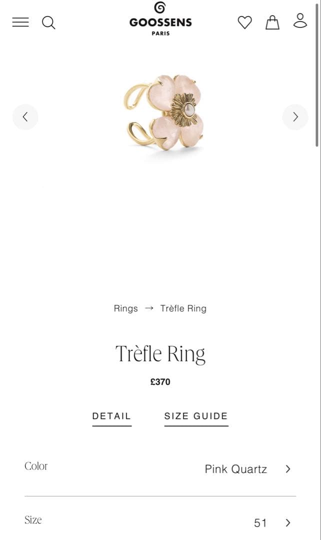 GOOSSENS PARIS グーセンスパリ　リング