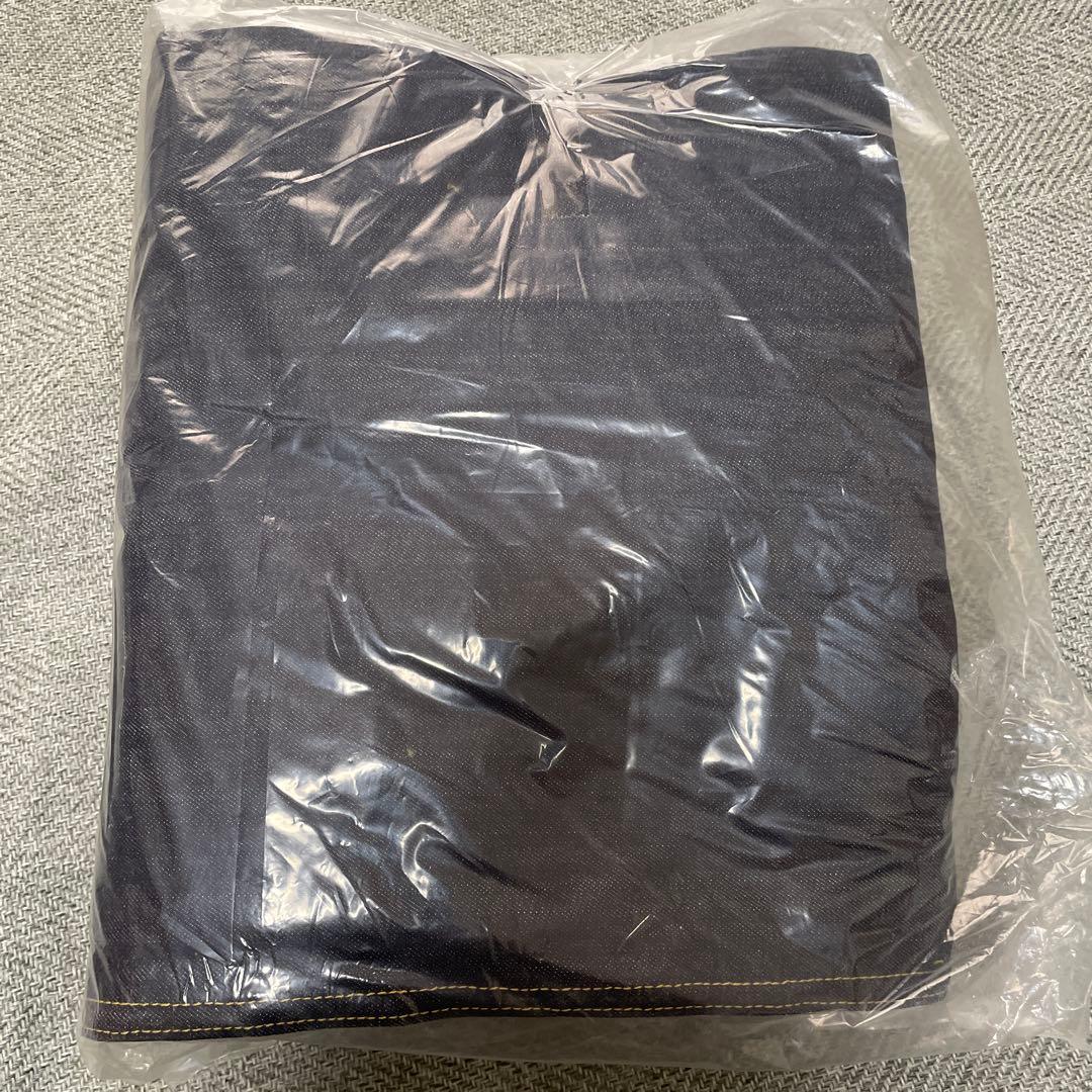 MUJI コットンデニム ソファカバー 2.5人用 ネイビー　スリムアーム　無印