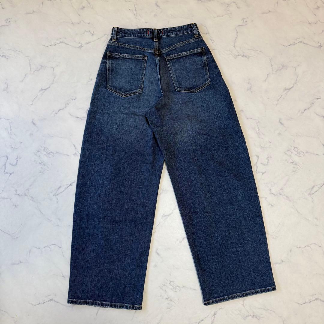 美品 RED CARD TOKYO カーブバギーデニム 23 ネイビー