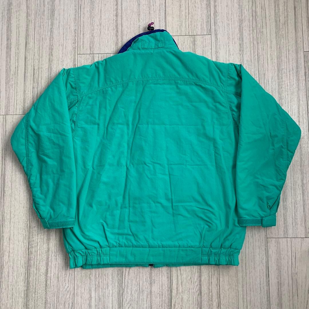 90s フォールラインインサレーテッド　M〜Lサイズ相当　エメラルドグリーン