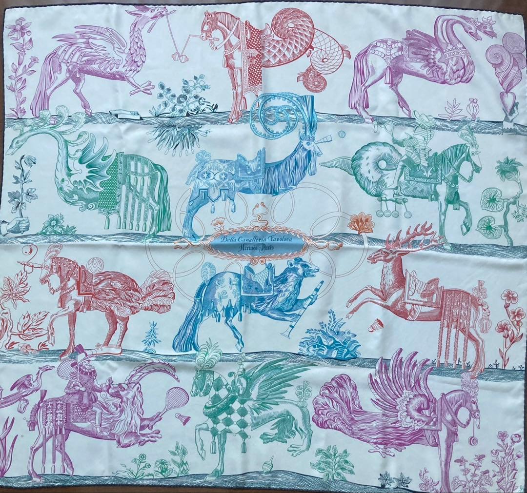 エルメス　スカーフ　ダブルフェイス