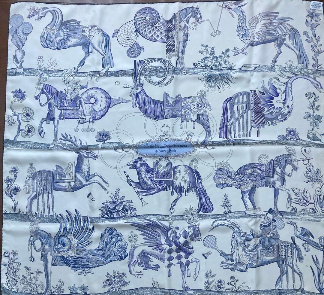 エルメス　スカーフ　ダブルフェイス