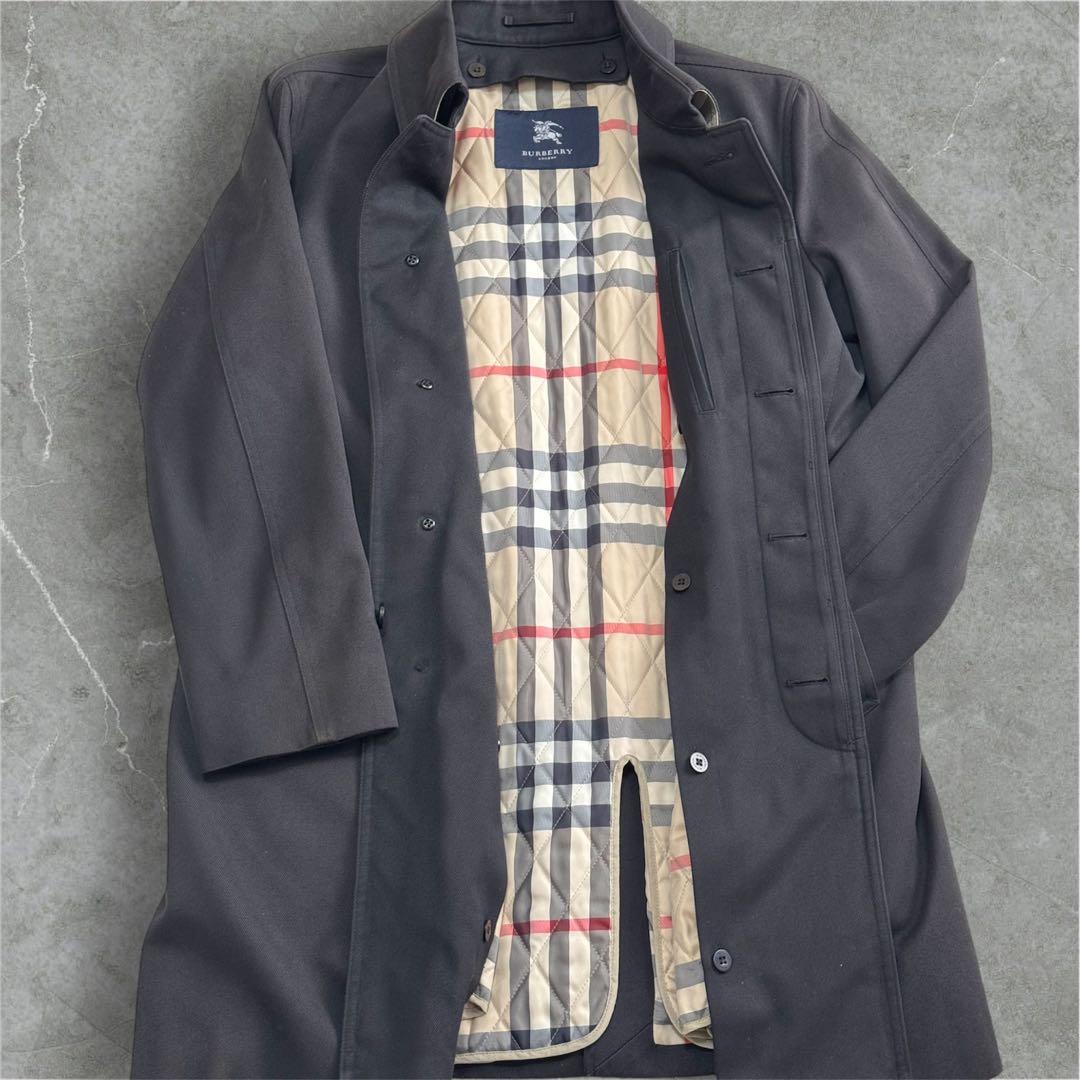 【美品】BURBERRY LONDON ステンカラーコートライナー防水