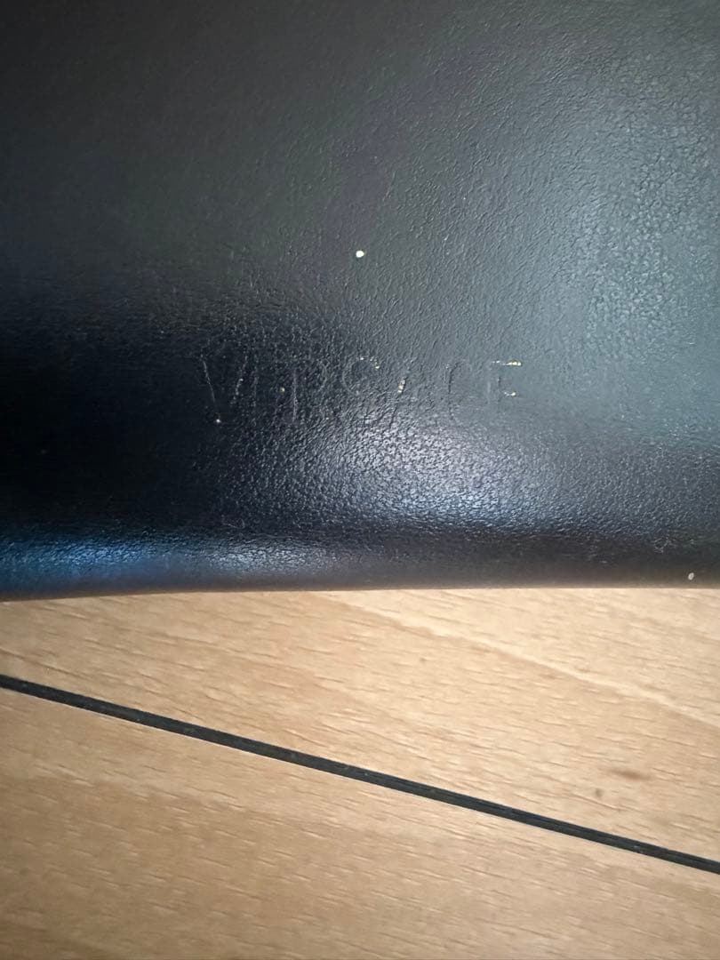 VERSACE 黒 レザー 長財布