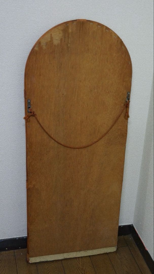 ラタン 姿見 スタンドミラー