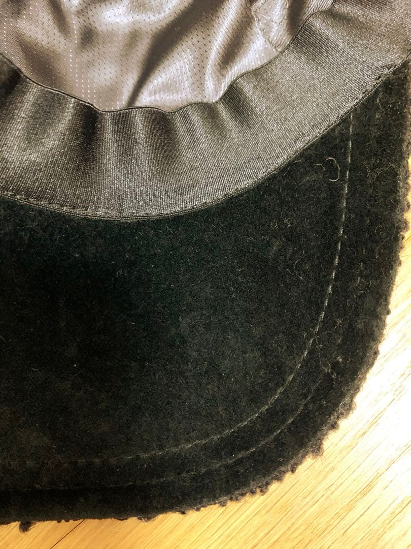 ボア素材 黒 キャップ