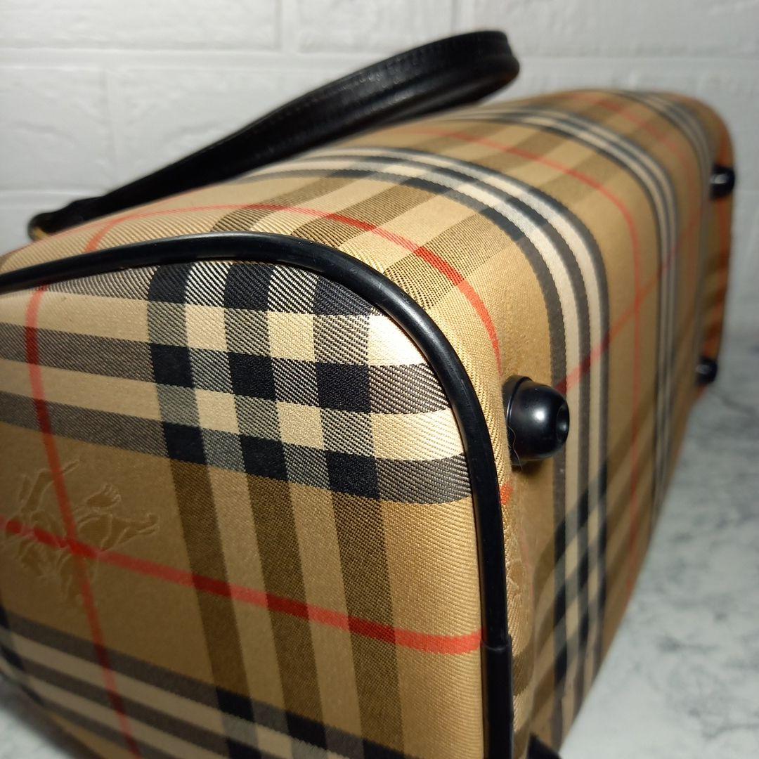 Burberrys　バーバリー　ノバチェック　ボストンバッグ　シャドーホースロゴ