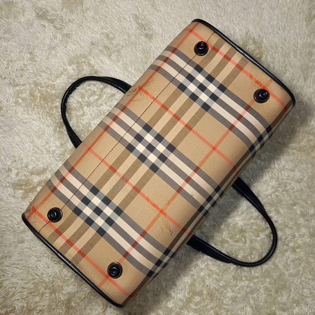 Burberrys　バーバリー　ノバチェック　ボストンバッグ　シャドーホースロゴ
