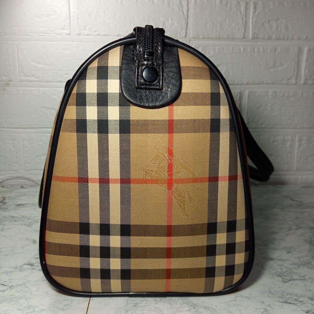 Burberrys　バーバリー　ノバチェック　ボストンバッグ　シャドーホースロゴ