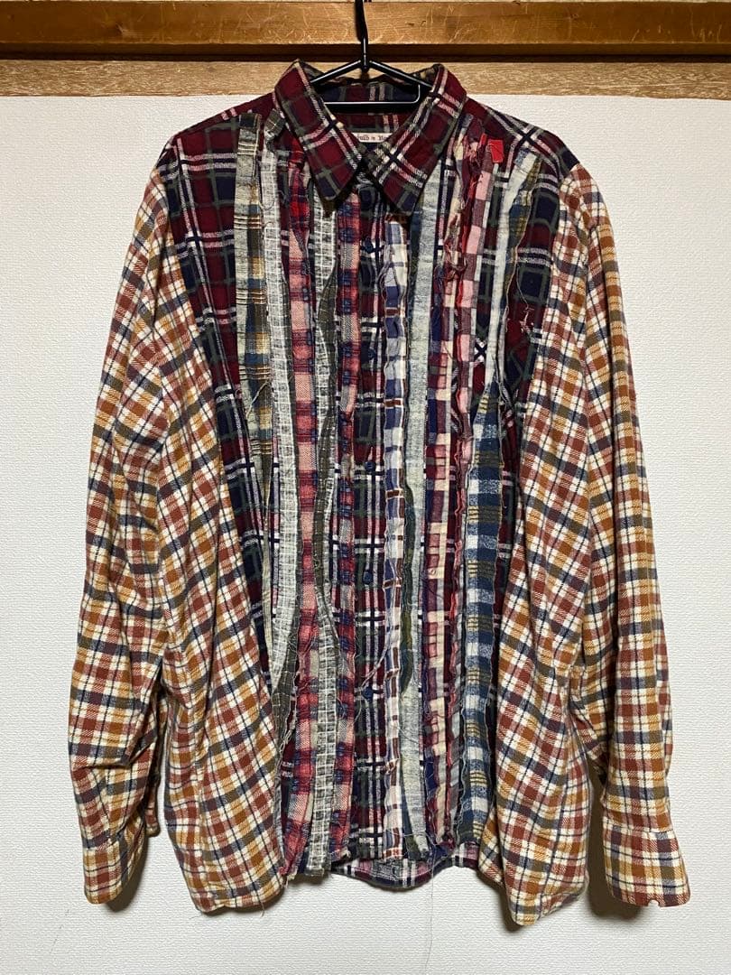 Rebuild by Needles マルチチェック長袖シャツ
