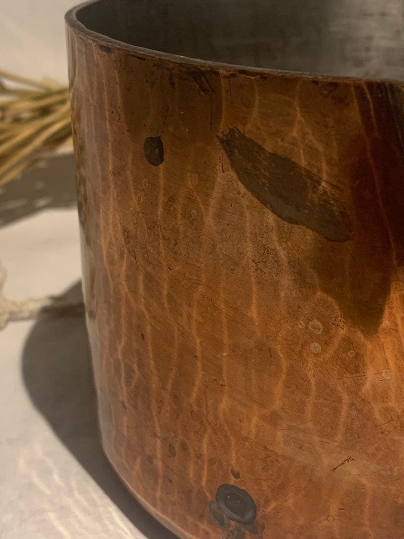 フランス 希少 唯一無二 極厚重量感 ヌガー鍋 槌目 ポエロン 片手鍋 16cm