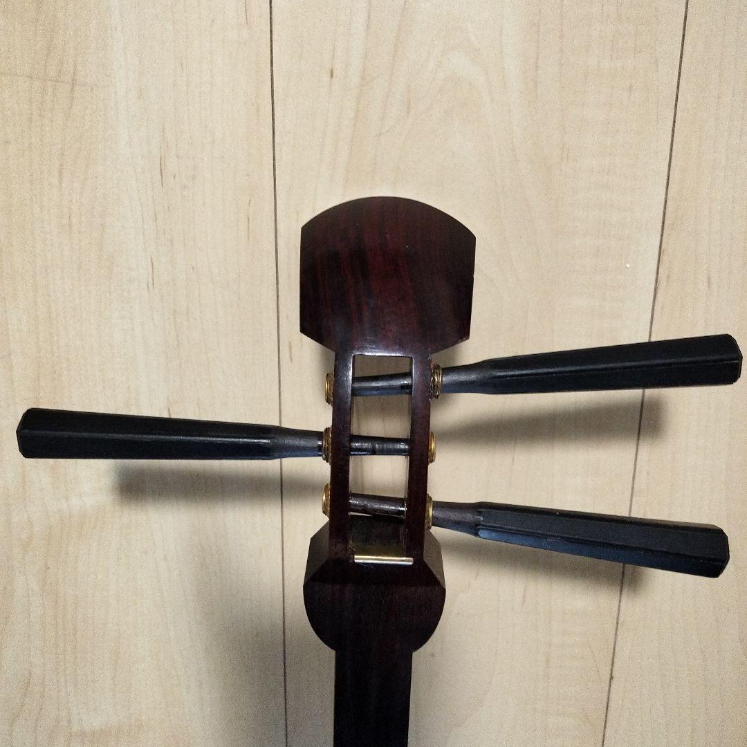 細棹　三味線　金細　紫檀　阿波おどりにも