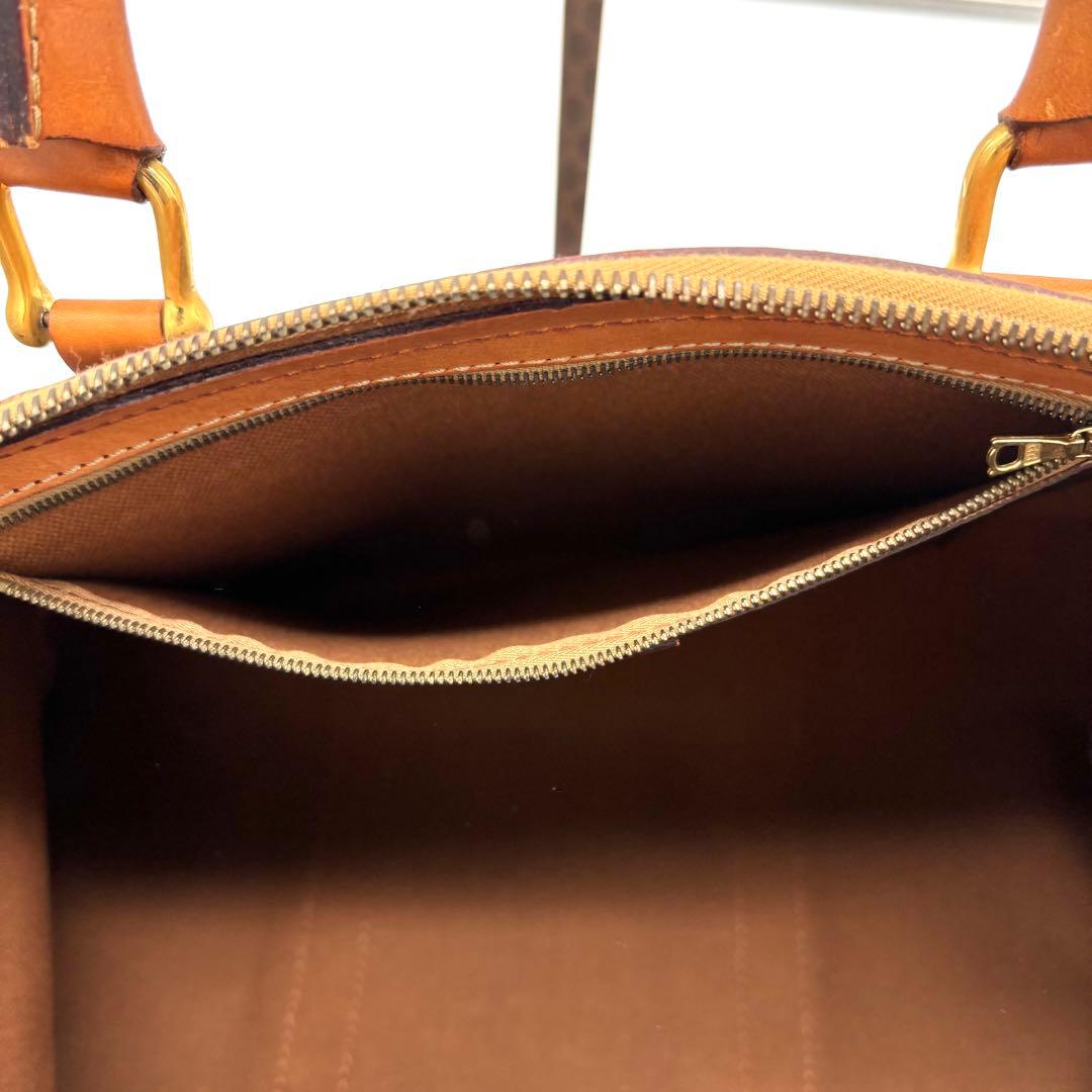 CELINE セリーヌ マカダム柄 ボストンバッグ ショルダー付き 南京錠＆鍵付