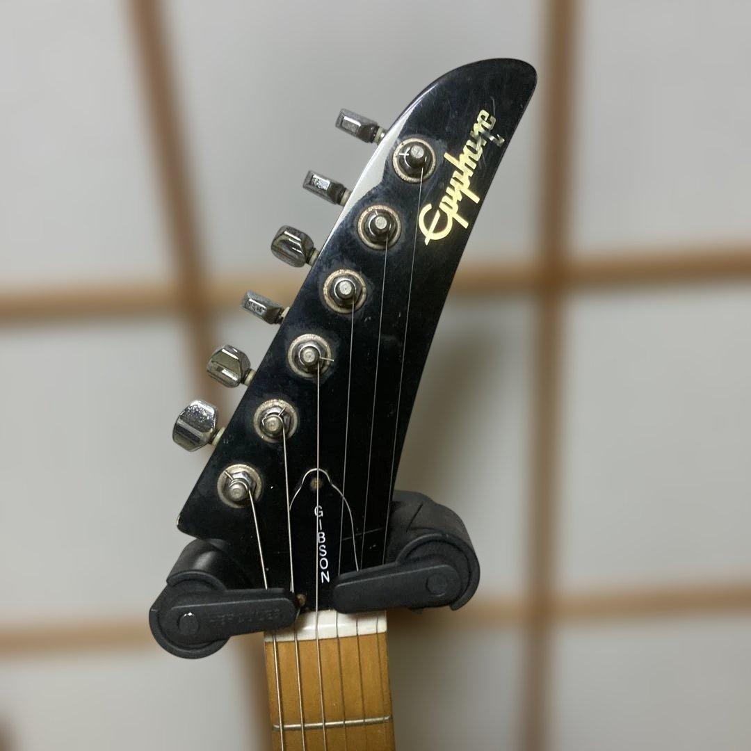 Epiphone ストラトタイプ ギター ブラック