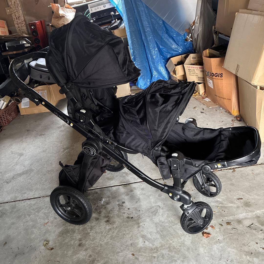 baby jogger city select ブラック 二人乗りベビーカー