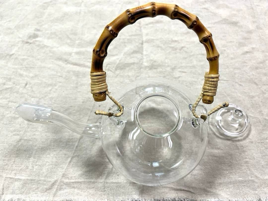 日ノ出化学製作所 ガラスポット 取手2種類付 Mサイズ