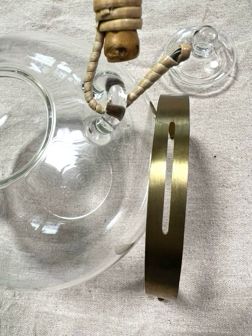 日ノ出化学製作所 ガラスポット 取手2種類付 Mサイズ