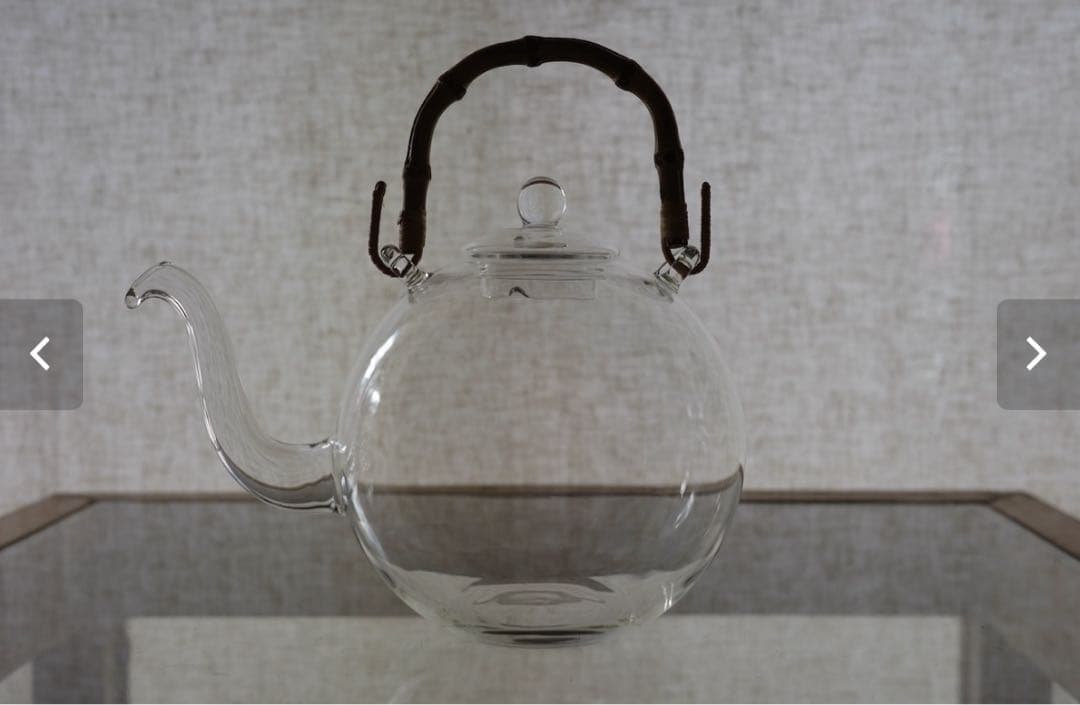 日ノ出化学製作所 ガラスポット 取手2種類付 Mサイズ