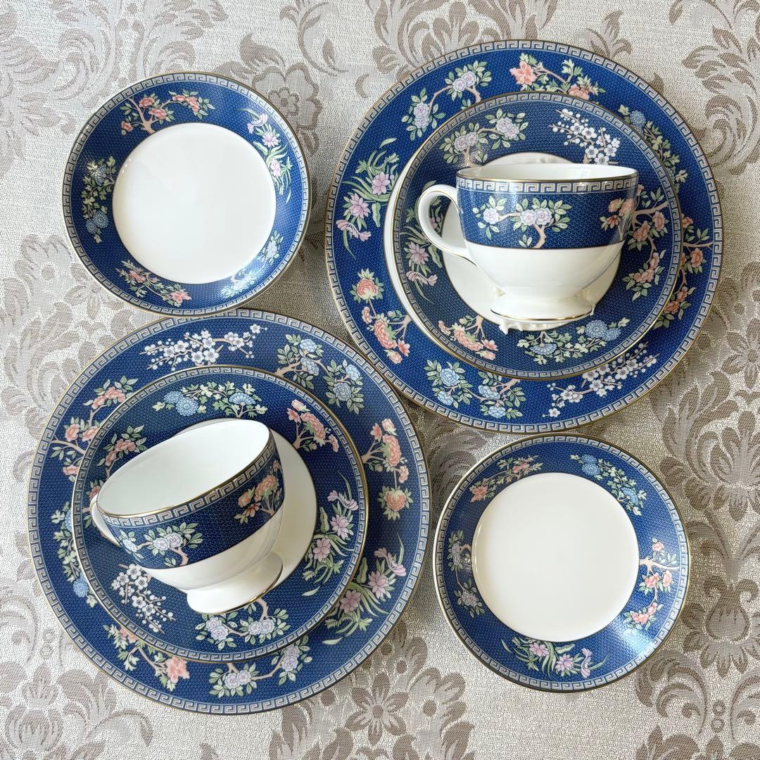 美品❤️ウェッジウッド❤️ブルーサイアム❤️カップ＆ソーサー他　カルテット　2セット