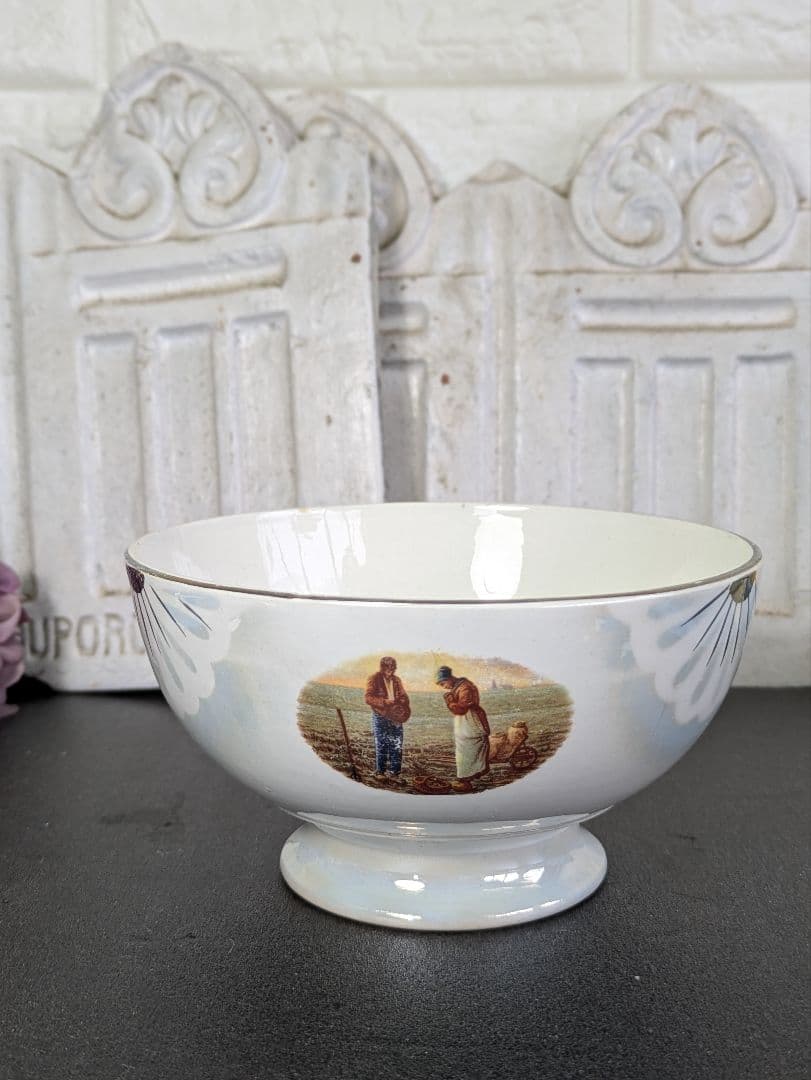 大サイズ フランス アンティーク カフェオレボウル Badonville