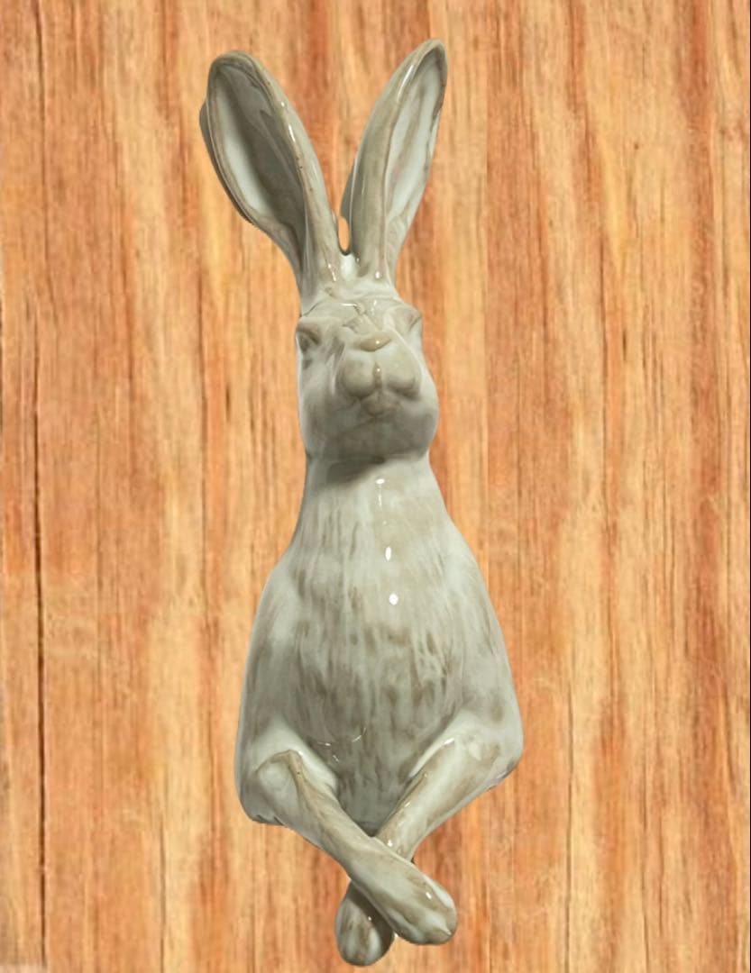 Yarnnakarn ヤナカーン ウサギ ウォールオブジェ ホワイト