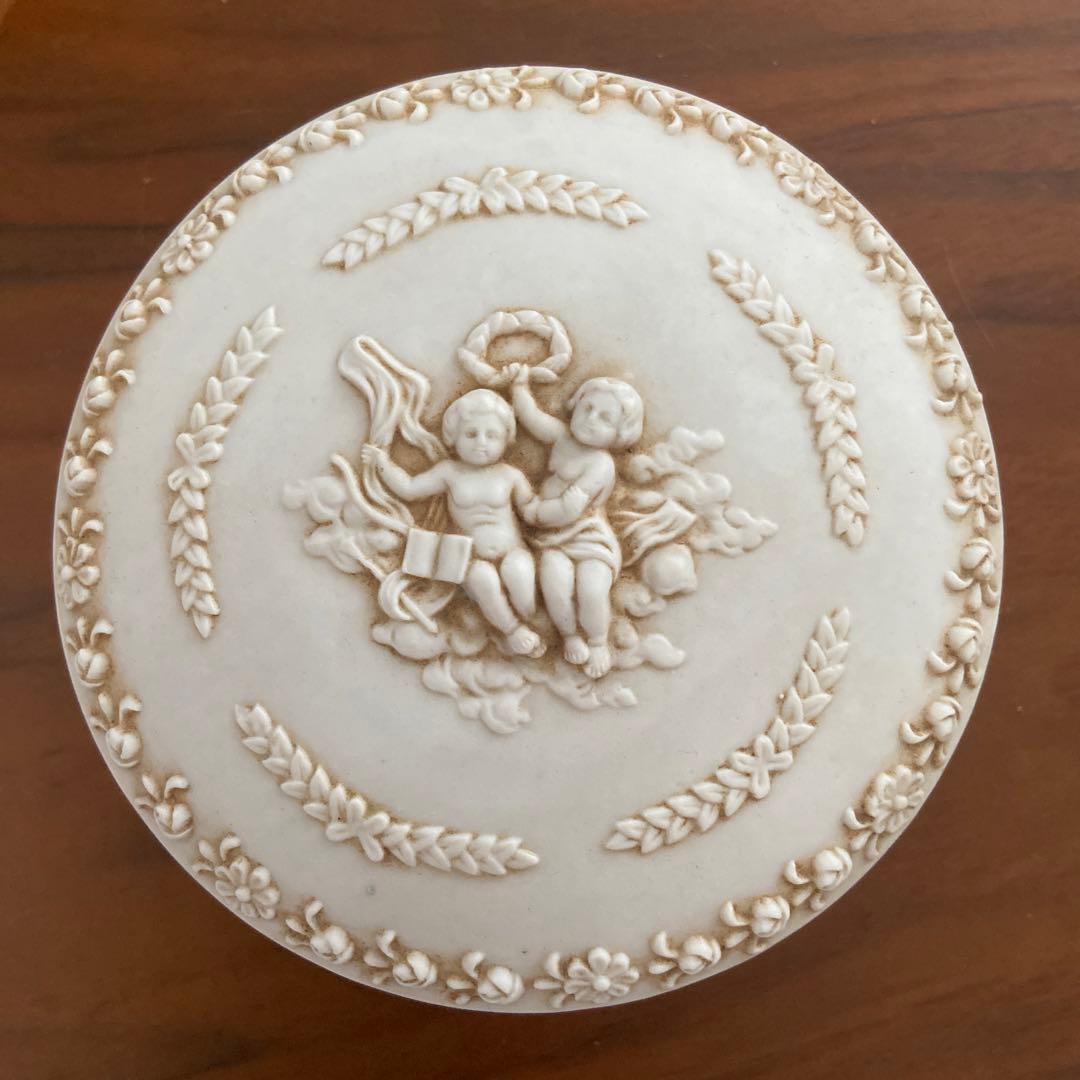 フランス　アンティーク　アクセサリーケース　宝石箱　天使　エンジェル　ブロカント