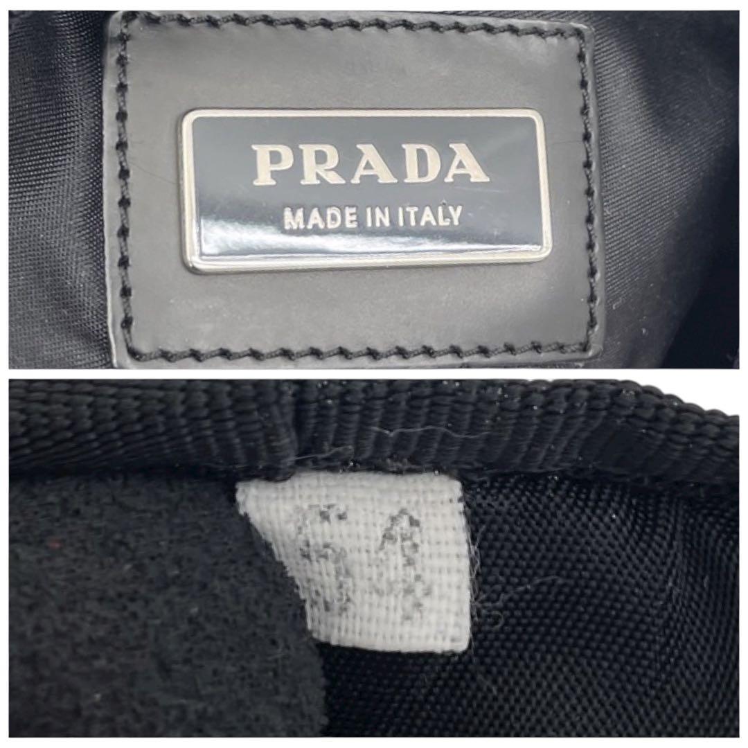 極美品　プラダ　三角ロゴ　ナイロン　ボストンバッグ　2way　ブラック　5084