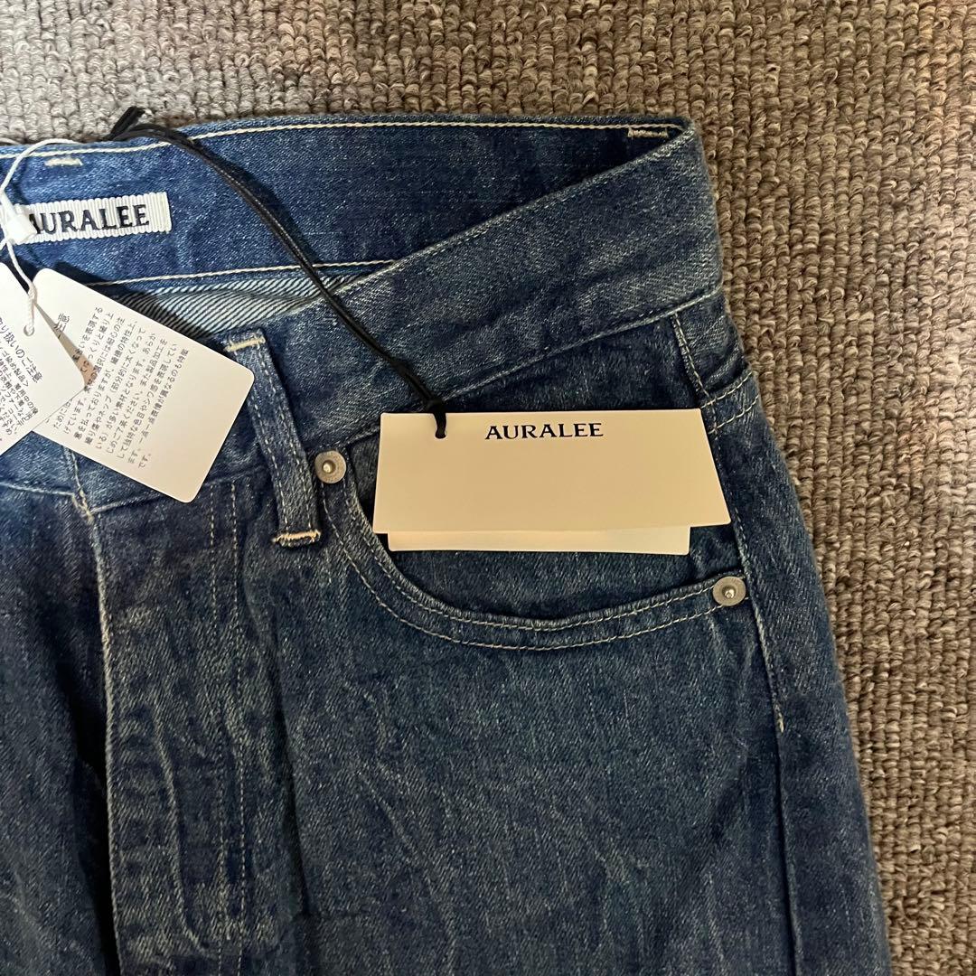 名品　Auralee SELVEDGE FADED DENIM PANTS