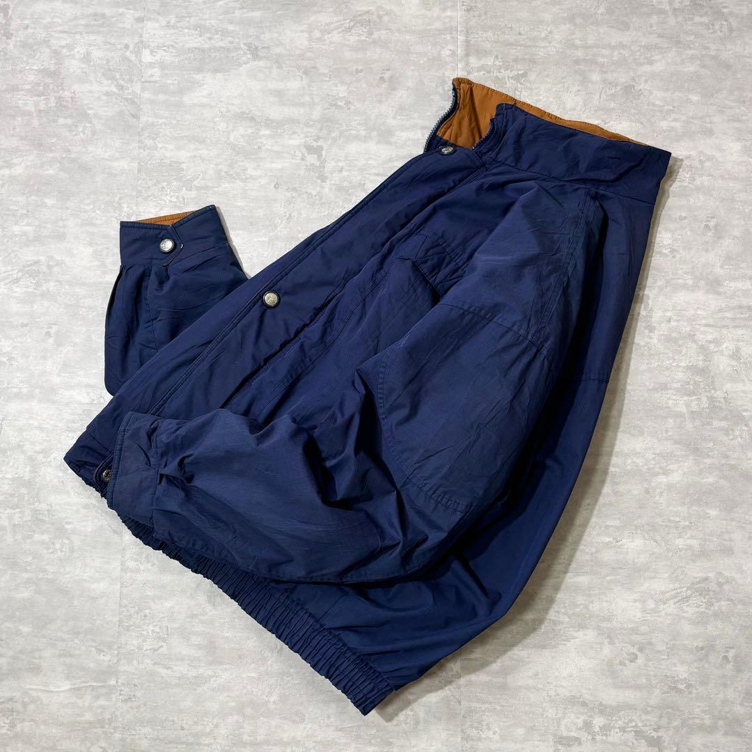 90s SEARS 中綿 短丈 ナイロンジャケット TALONジップ ネイビー